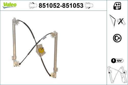 Fensterheber valeo 851052 - fensterheber, für